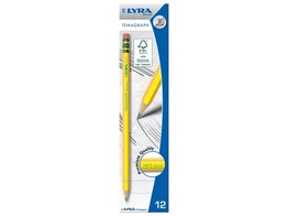 POTLOOD LYRA TEMAGRAPH MET GOM - Hardheid HB/2 FSC-label - 6-hoekig