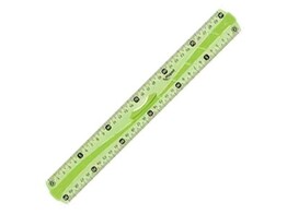 LAT PLASTIEK MAPED   FLEX   30 cm met handvat - Assorti kleuren