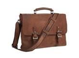 MAVERICK BRIEFCASE JORDAN - Dark Brown 1 Compartiment - Sleeve