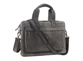 MAVERICK TRAVEL BRIEFCASE JORDAN - Black 2 Handvatten   schouderriem