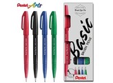 STIFT   BRUSH Sign Pen   penseelpunt - Set 4 Pentel Art serie - 4 basiskleuren