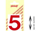 PICKUP LOS - 100 mm - Rood    5   Lettertype Helvetica