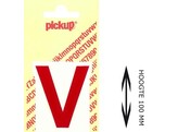PICKUP LOS - 100 mm - Rood    V   Lettertype Helvetica