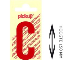 PICKUP LOS - 150 mm - Rood    C   Lettertype Nobel
