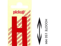 PICKUP LOS - 150 mm - Rood    H   Lettertype Nobel