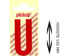 PICKUP LOS - 150 mm - Rood    U   Lettertype Nobel