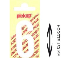 PICKUP LOS - 150 mm - Wit    6   Lettertype Nobel