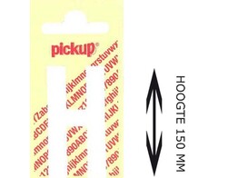 PICKUP LOS - 150 mm - Wit    H   Lettertype Nobel