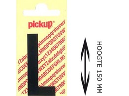 PICKUP LOS - 150 mm - Zwart    L   Lettertype Nobel