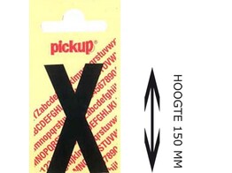 PICKUP LOS - 150 mm - Zwart    X   Lettertype Nobel