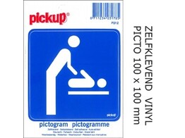 PICKUP VINYL STICKER    Verzorgingstafel   PICTO - Ft. 100 x 100 mm