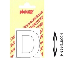 PICKUP LOS - 40 mm - Wit    D   Lettertype Helvetica