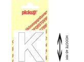 PICKUP LOS - 40 mm - Wit    K   Lettertype Helvetica