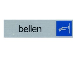 PICKUP ROUTE ALULOOK    Bellen   Deurplaatje - Ft. 165 x 44 mm