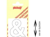 PICKUP LOS - 60 mm - Wit        Lettertype Helvetica
