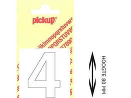 PICKUP LOS - 80 mm - Wit    4   Lettertype Helvetica