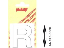 PICKUP LOS - 80 mm - Wit    R   Lettertype Helvetica