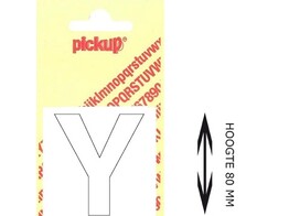 PICKUP LOS - 80 mm - Wit    Y   Lettertype Helvetica