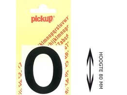 PICKUP LOS - 80 mm - Zwart    0   Lettertype Helvetica