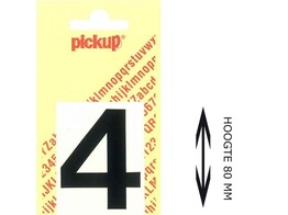PICKUP LOS - 80 mm - Zwart    4   Lettertype Helvetica