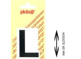 PICKUP LOS - 80 mm - Zwart    L   Lettertype Helvetica
