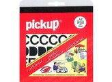 PICKUP LETTERSET   Helvetica   - 20 mm LETTERS ZWART