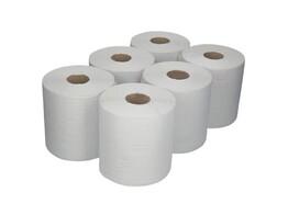 UNIVERSAL HANDDOEKROL 1-LAAGS - 300 Meter BREEDTE 22 cm x Dia. rol 19 cm