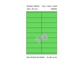 ETIKETTEN RAFLATAC HG16-2S - Ft. 105 x 35 mm Groen - 16 etiket / vel A4 - Doos 200 vel