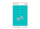 ETIKETTEN RAFLATAC HG33-3 - Ft. 70 x 25.4 mm Blauw - 33 etiket / vel A4 - Doos 200 vel