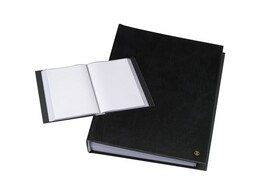 SHOWALBUM - 200 Tassen - Zwart Rillstab ORIGINAL - Din A4