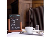SECURIT KRIJTBORD ELEGANT - Small mahonie 2 Zijdig