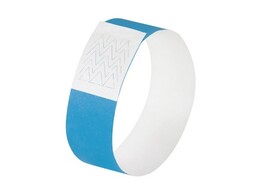 POLSBAND / EVENEMENTARMBAND - Neon blauw Sigel - set 120