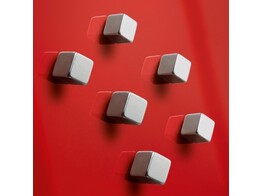 MAGNEET SUPERDYM - Cube design 10 x 10 x 10 mm Sigel - Vernikkelt - Extra strong - 4   2 GRATIS