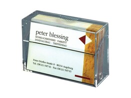VISITEKAARTBOX  SIGEL - Plexibox 100 x visitekaart ft. 90 x 58 mm