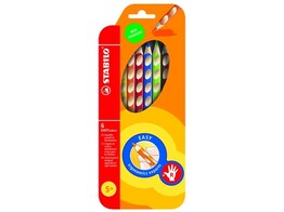 POTLOOD STABILO   Easy Colors   - Set 6 Ergonomic RECHTSHANDIG - Incl. slijper