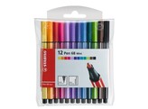 VILTSTIFT PEN 68 MINI - Etui 12 kleuren Stabilo