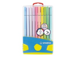 VILTSTIFT PEN 68 - Color Parade 20 kleuren Stabilo - Viltpunt 1 mm - Basic   Pastel colors