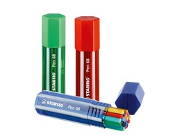 VILTSTIFT PEN 68 - Big Pen Box 20 kleuren Stabilo - Viltpunt 1 mm