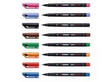 STIFT STABILO OH-PEN PERM. F - Set 8 Fijn 0.7 mm