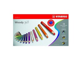 POTLOOD WOODY 3 in 1 - Set 18 Stabilo