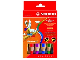 POTLOOD WOODY 3 in 1 - Set 6 Stabilo