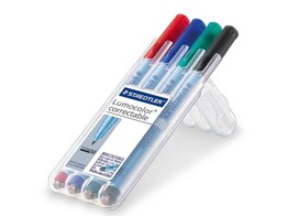 STIFT   LUMOCOLOR Correctable   - Medium 1.0 mm Staedtler - Staedtlerbox 4 kleuren
