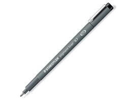 FINELINER PIGMENT 308 - Zwart - 0.7 mm Staedtler - Pigment inkt