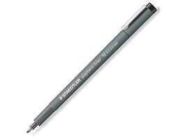 FINELINER PIGMENT 308 - Zwart - Punt 0.3 - 2.0 mm Staedtler - Pigment inkt