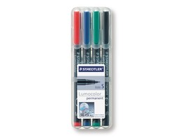 STIFT   LUMOCOLOR 313   - Superfijn - Set 4 Staedtler - Permanent marker - Punt 0.4 mm