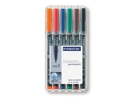 STIFT   LUMOCOLOR 313   - Superfijn - Set 6 Staedtler - Permanent marker - Punt 0.4 mm