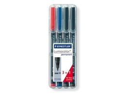 STIFT   LUMOCOLOR 317   - Set 3  1 GRATIS Staedtler - Permanent marker - Medium 1.0 mm