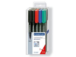 STIFT   LUMOCOLOR 318   - Set 7   3 GRATIS Staedtler - Permanent marker - Fijne punt 0.6 mm