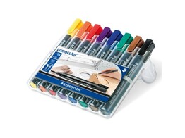 STIFT   LUMOCOLOR 352   - Set 8 colors Staedtler - Perm. marker - Punt 2 mm