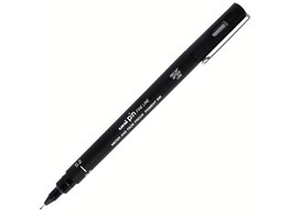 FINELINER UNI PIN - Zwart - 0.2 mm Uniball - Pigment inkt